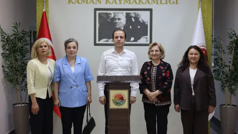 Ayana Kadın Kooperatifi'nden Kaman Kaymakamı Engin Tok'a Ziyaret