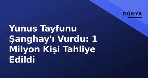 Yunus Tayfunu Şanghay'ı Vurdu: 1 Milyon Kişi Tahliye Edildi