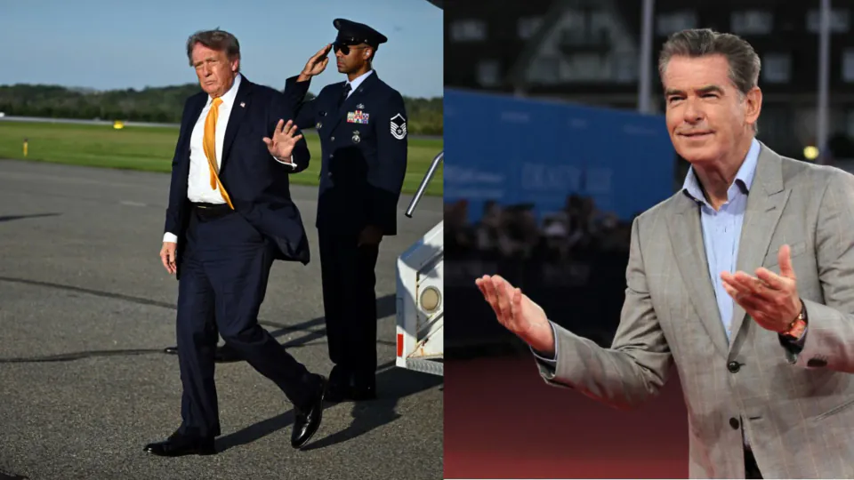 Trump'ın koyu saç rengi gündem oldu: Pierce Brosnan benzetmeleri patladı görseli