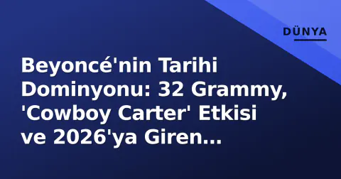 Beyoncé'nin Tarihi Dominyonu: 32 Grammy, 'Cowboy Carter' Etkisi ve 2026'ya Giren Portföy Analizi