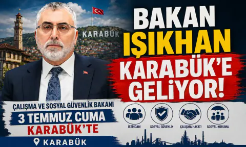 Bakan Vedat Işıkhan Karabük'e Geliyor: Program Detayları Belli Oldu