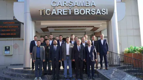 Çarşamba Ticaret Borsası'nda yeni yönetim ziyareti: Tarım ve bölge ekonomisi gündemde