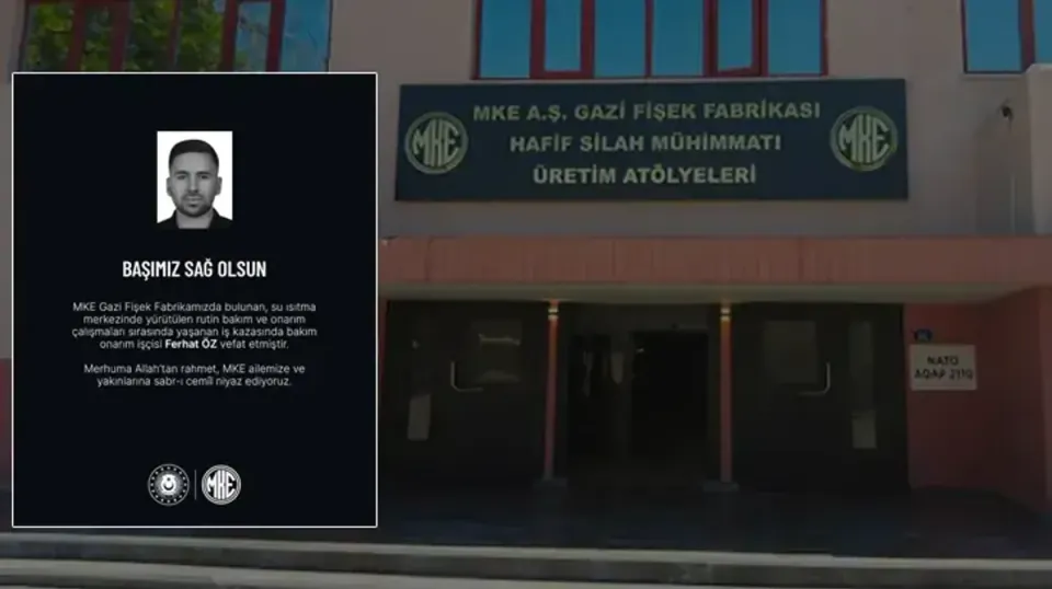 MKE Gazi Fişek Fabrikası'nda iş kazası: Bakım işçisi Ferhat Öz hayatını kaybetti görseli