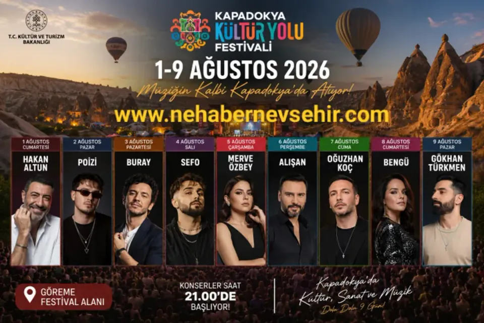 Kapadokya Kültür Yolu Festivali 2026 Konser Programı Belli Oldu görseli