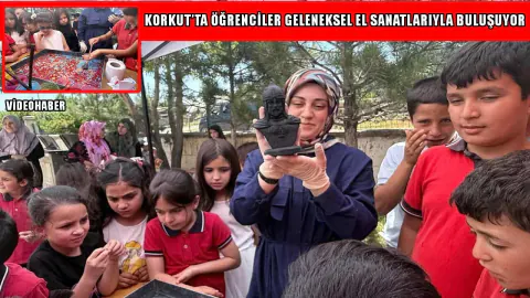 Korkut'ta Köy Okullarında 'Üreten Eller' Dönemi: Öğrenciler Sanatla Buluşuyor