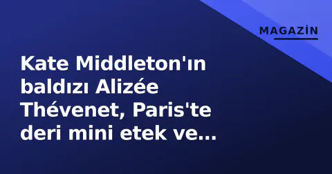 Kate Middleton'ın baldızı Alizée Thévenet, Paris'te deri mini etek ve çizme ile dikkat çekti