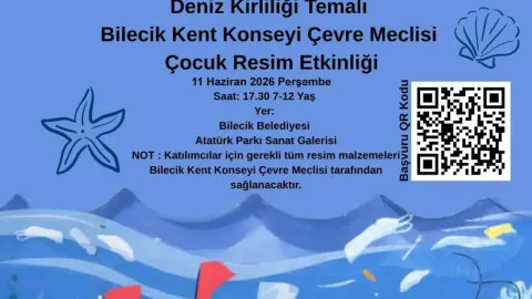 Bilecik'te Çocuklar Marmara Denizi İçin Fırçaları Eline Alıyor