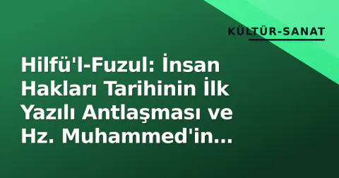Hilfü'l-Fuzul: İnsan Hakları Tarihinin İlk Yazılı Antlaşması ve Hz. Muhammed'in Katıldığı Adalet İttifakı