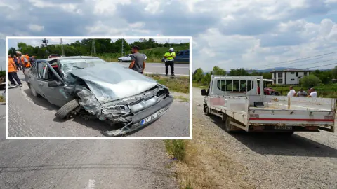 Kastamonu'da Kamyonet ve Otomobil Çarpıştı: 3 Yaralı