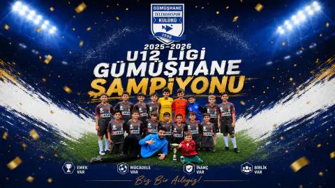 Gümüşhane Telekomspor'dan Erken Şampiyonluk: U12'de Zirve İlan Edildi