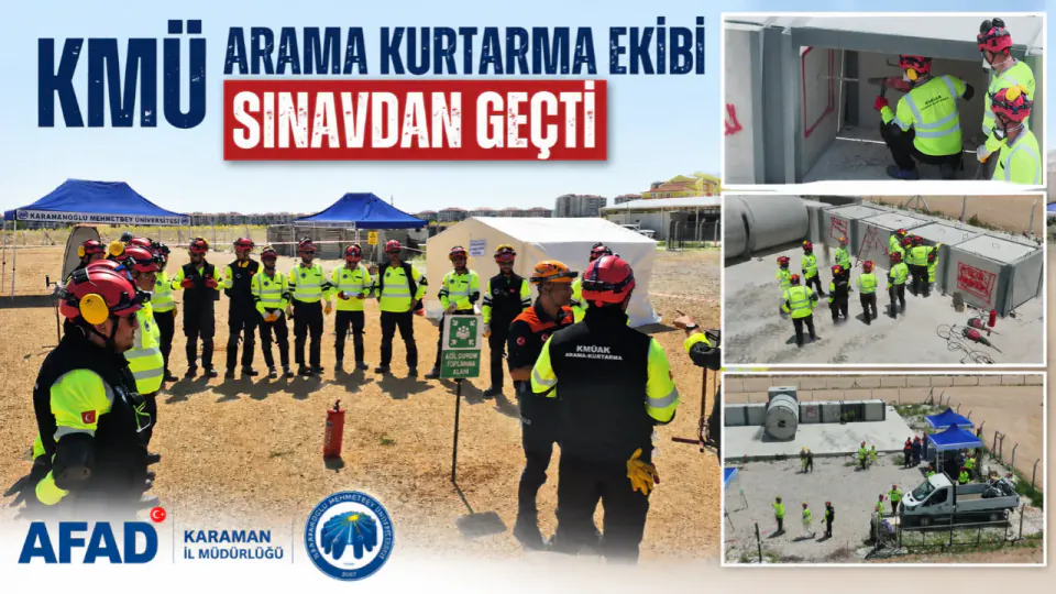 Karamanoğlu Mehmetbey Üniversitesi Arama Kurtarma Ekibi Akredite Oldu görseli