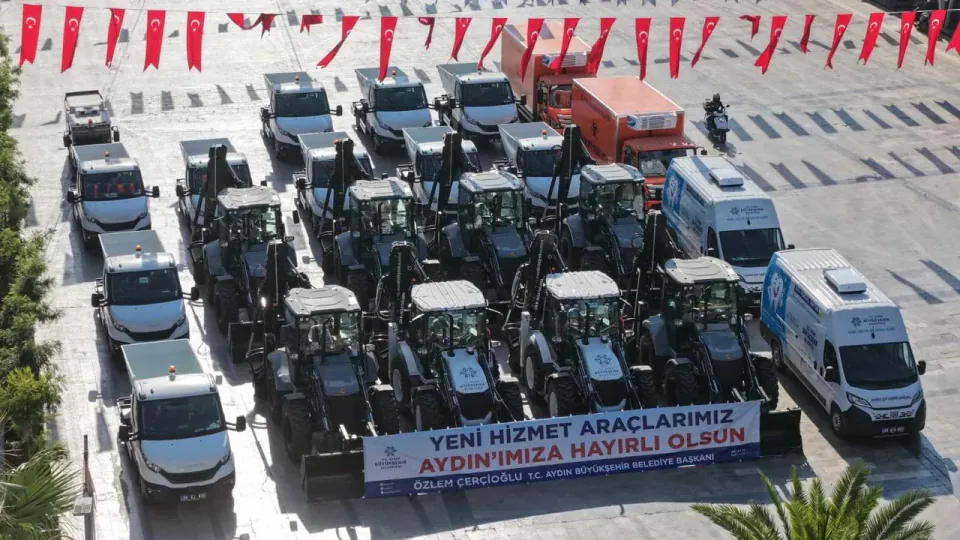 Aydın Büyükşehir Belediyesi'nden araç filosuna 90 milyon liralık takviye görseli