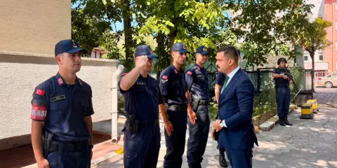 Gölpazarı Kaymakamı Titiz, Jandarma Komutanlığı'nda Koordinasyon Ziyaretinde Bulundu