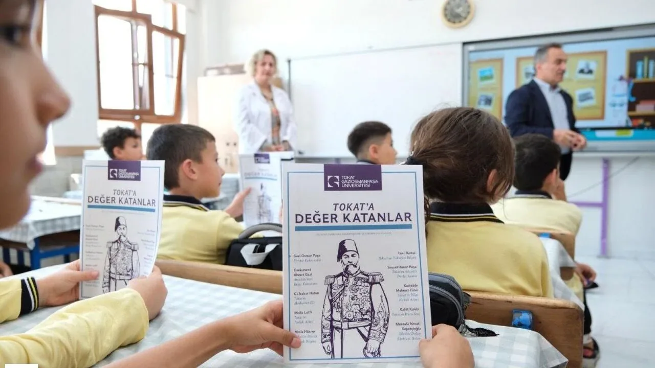 TOGÜ'nden Tokat'a özel kitap: İlkokul öğrencileri kentin mirasıyla tanıştı
