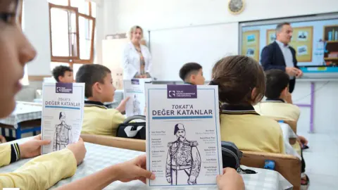 TOGÜ'nden Tokat'a özel kitap: İlkokul öğrencileri kentin mirasıyla tanıştı