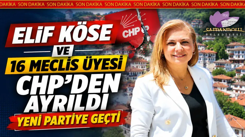 Safranbolu Belediye Başkanı Elif Köse ve 16 Meclis Üyesi CHP'den Ayrıldı görseli