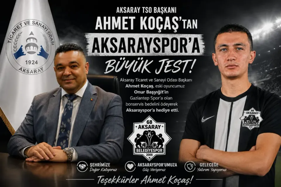ATSO Başkanı Ahmet Koçaş'tan Aksarayspor'a Büyük Destek görseli