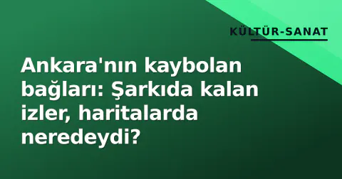 Ankara'nın kaybolan bağları: Şarkıda kalan izler, haritalarda neredeydi?