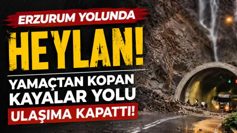 Artvin-Erzurum Karayolu Heyelan Nedeniyle Ulaşıma Kapandı