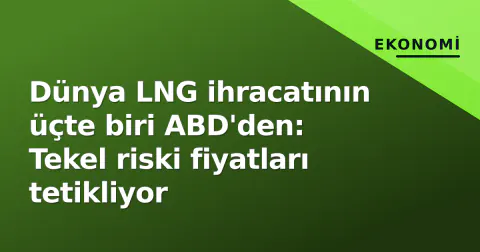 Dünya LNG ihracatının üçte biri ABD'den: Tekel riski fiyatları tetikliyor