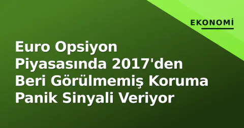 Euro Opsiyon Piyasasında 2017'den Beri Görülmemiş Koruma Panik Sinyali Veriyor