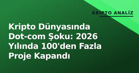 Kripto Dünyasında Dot-com Şoku: 2026 Yılında 100'den Fazla Proje Kapandı